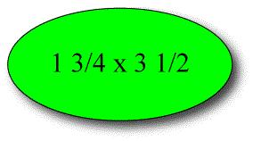 Precision Label & Tag - 1.75" x 3.56" William Printed Oval Labels, 500/Roll - 360916 (SPECIAL ORDER ITEM)