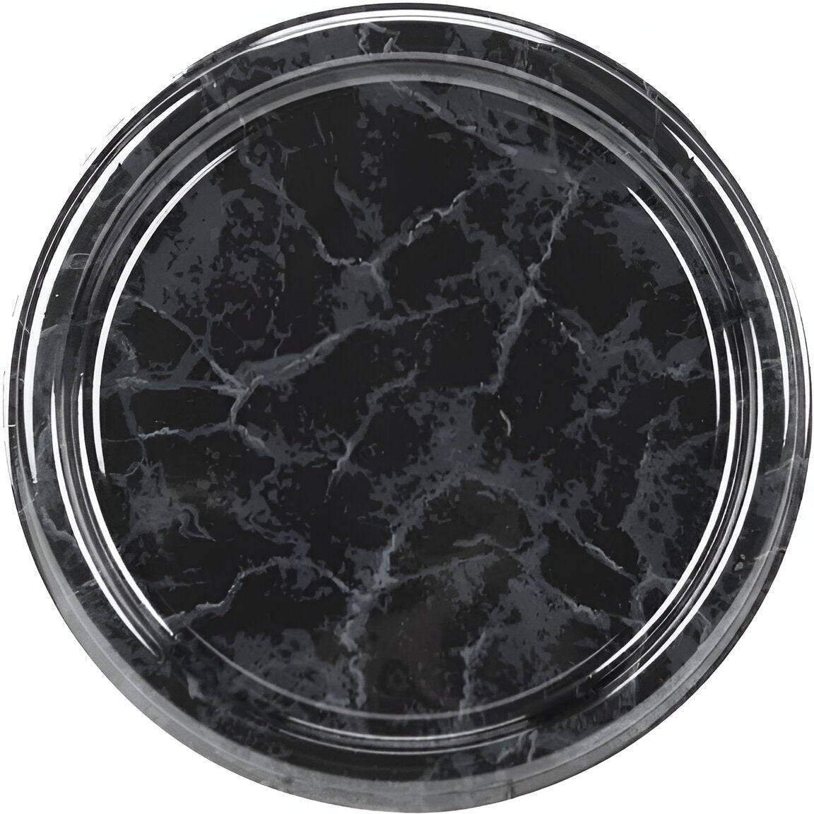 Sabert - 18" Black Marble Flat Tray, 36/cs - 818