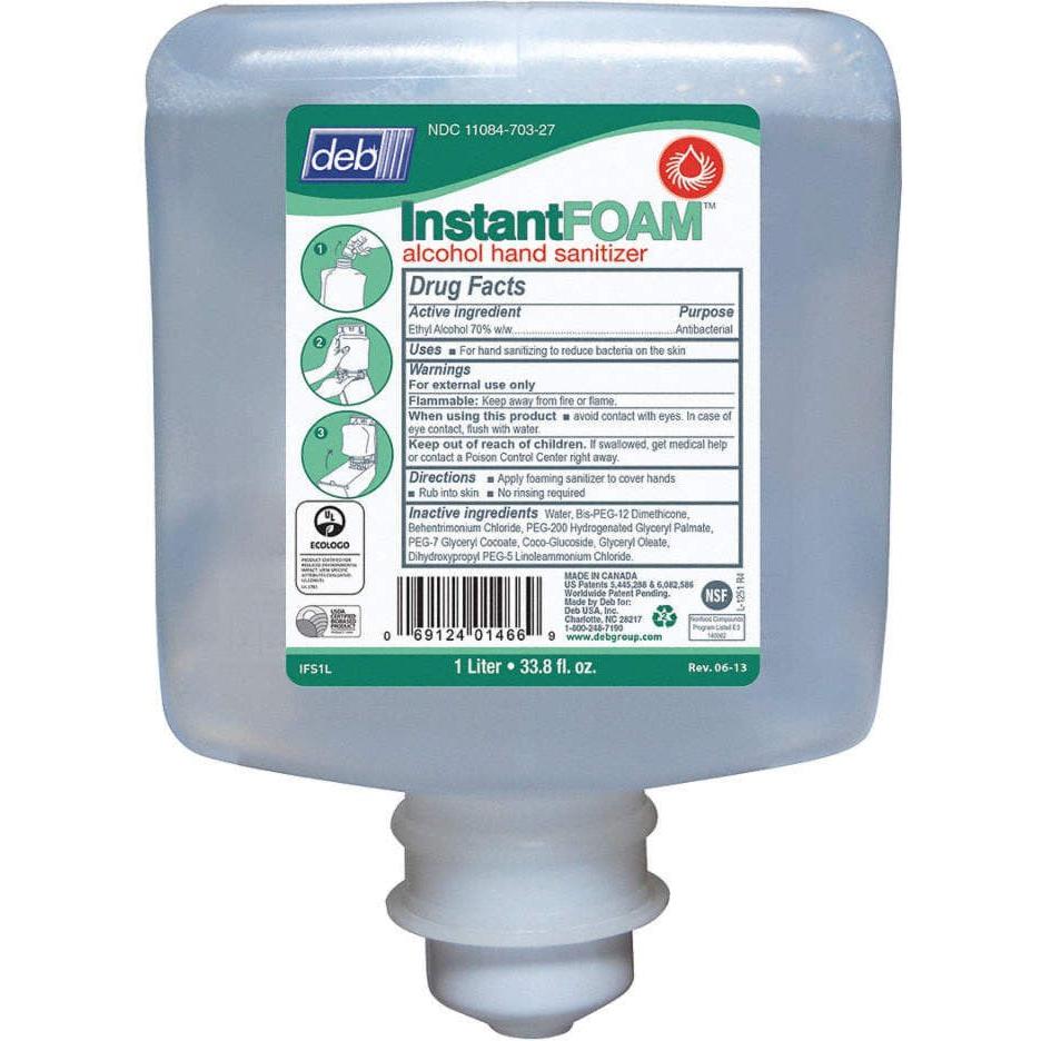 Deb Group - Instant Foam Alcohol Hand Sanitizer, 1 Liter/Bottle - 0411