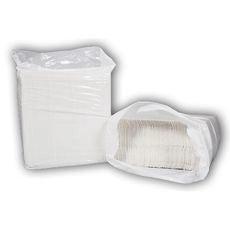 6 x 13.5" White 1ply Tall Fold/Junior Dispenser Napkins, 8000/cs - TF8000