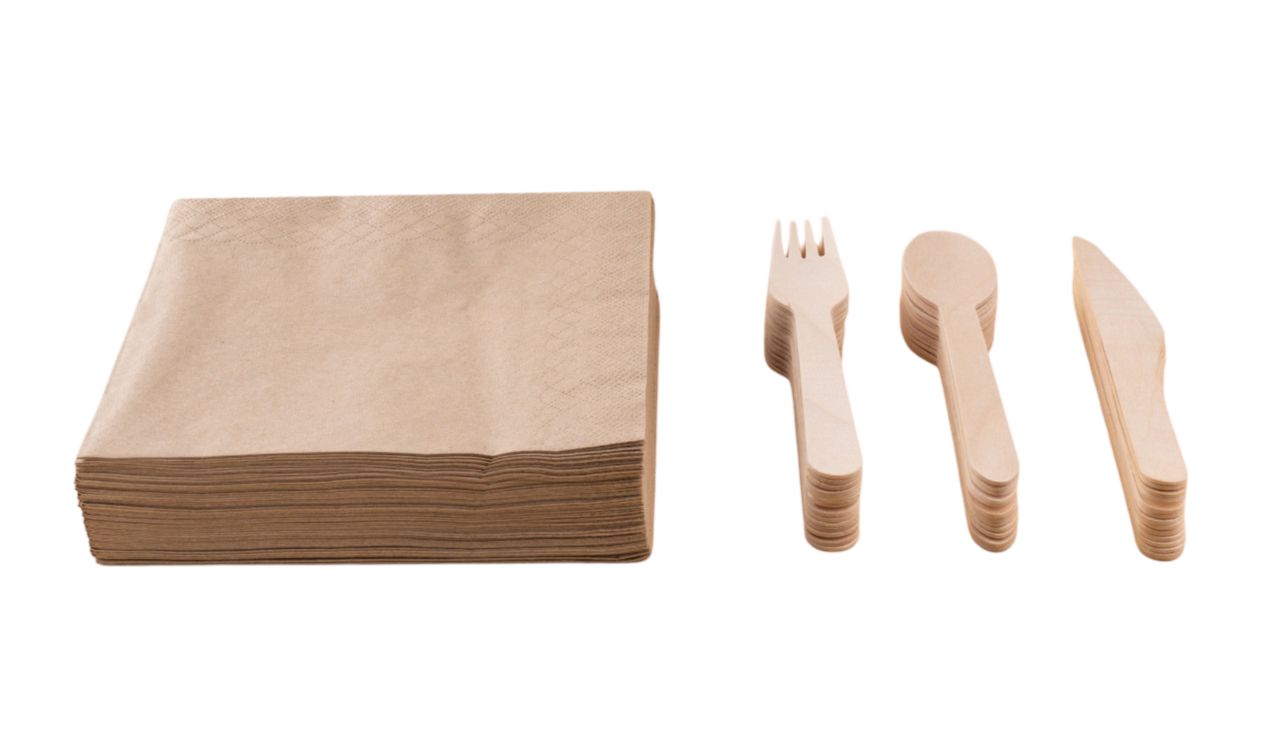 511 Foodservice - 1.5" x 4.5" Brown Napkin Band 2500/pk, 8pk/cs - 395504