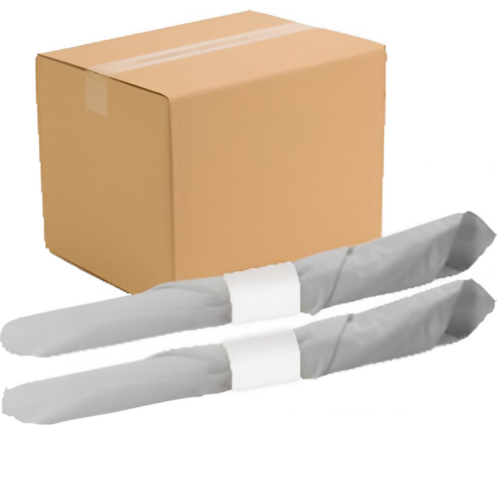 Direct Paper Supply - 1.5" x 4.5",  2.5M White Napkin Bands, Pack of 2500/pk, 8pk/cs - 395511