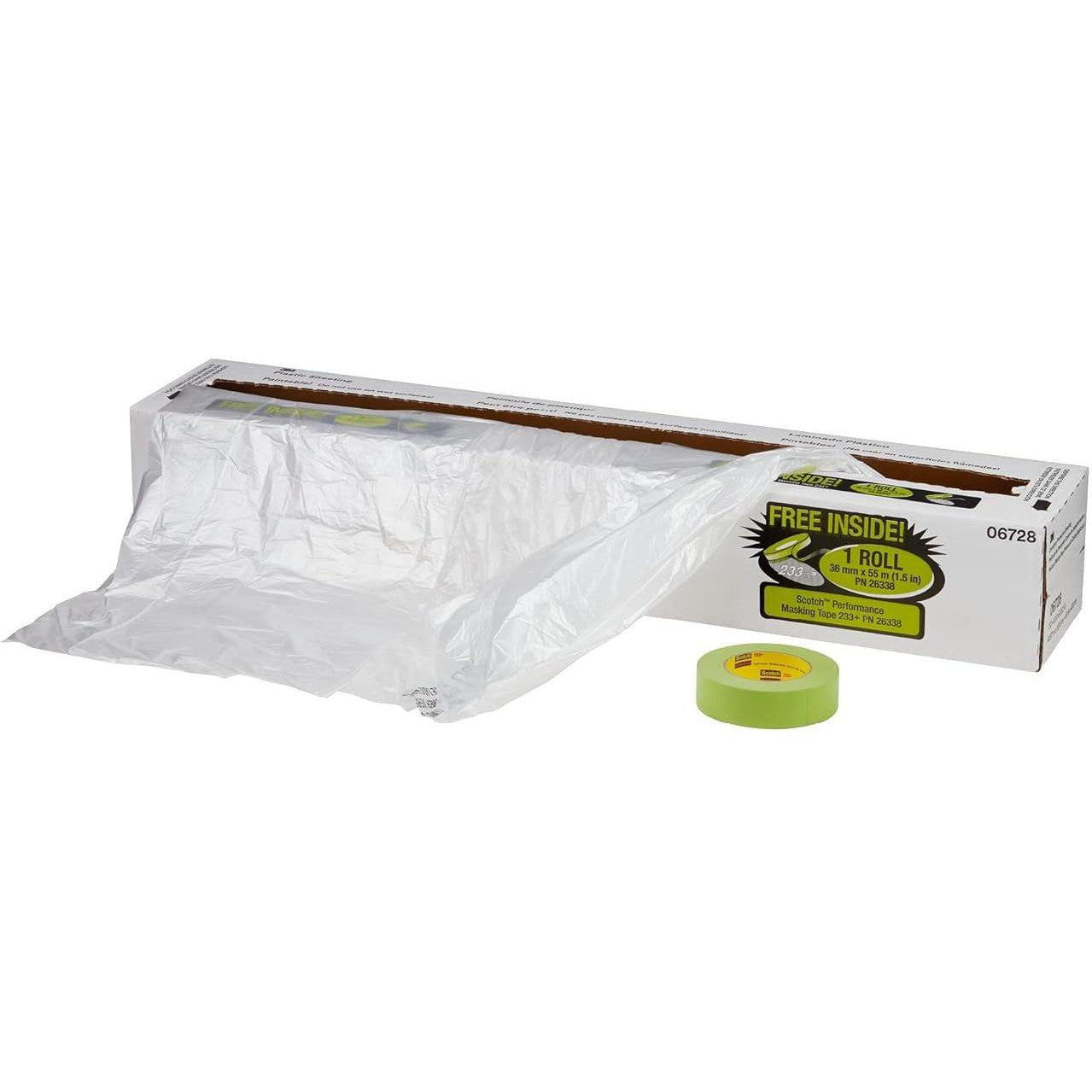 3M - 16" x 350 Ft Overspray Protective Sheeting Aqua Burnishing Pad - 3100PLG