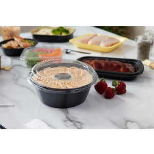 Pactiv Evergreen - 8" Black CPET Angel Food Cake Base, 280 Count - 13301