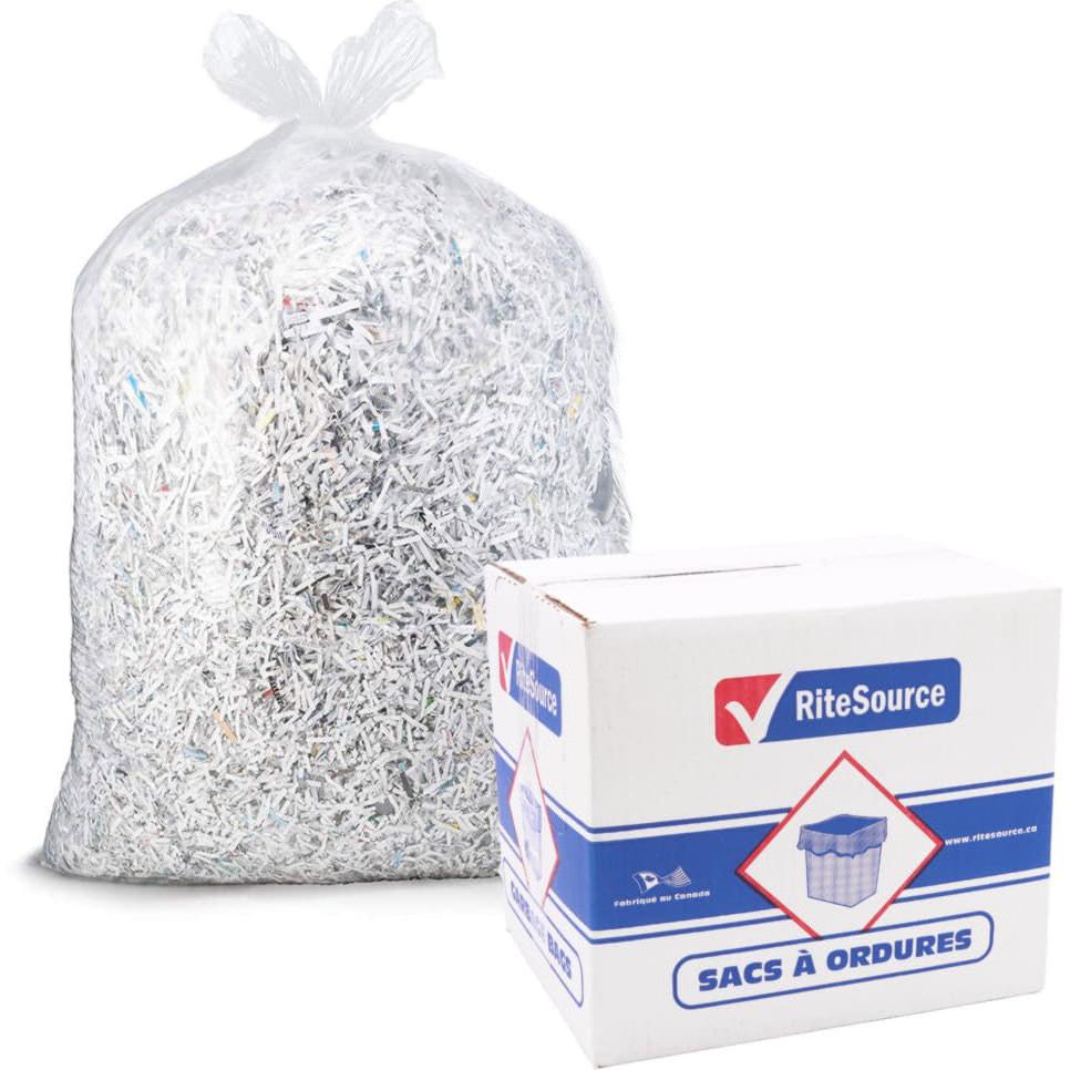 RiteSource - 35" x 50" X-Strong Clear Garbage Bags, 100/Cs - 3550XC