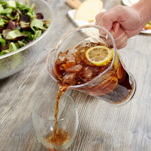 Fineline Settings - 60 Oz Clear Heavy Duty Plastic Pitcher, 12/cs - 3402-CL