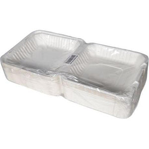 YesEco - 9" Bagasse Food Clam Hinged Container, 200/Cs - BAG-9-200CLN