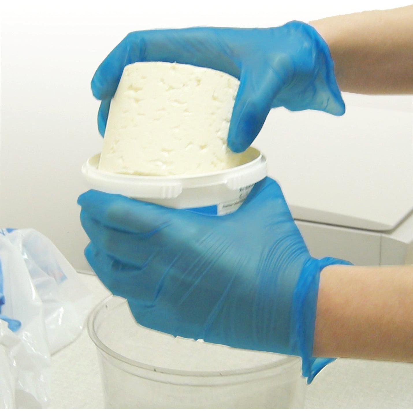 RONCO - Medium Blue Vinyl Gloves, 100/bx - 2133BF