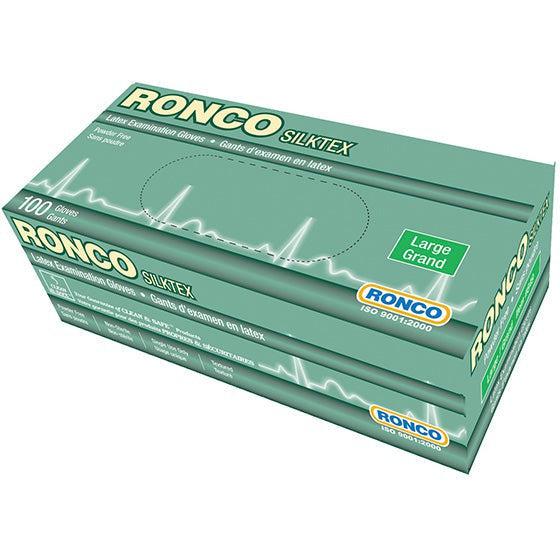 RONCO - X-Large Tan Latex Powder-Free Exam Gloves - 859