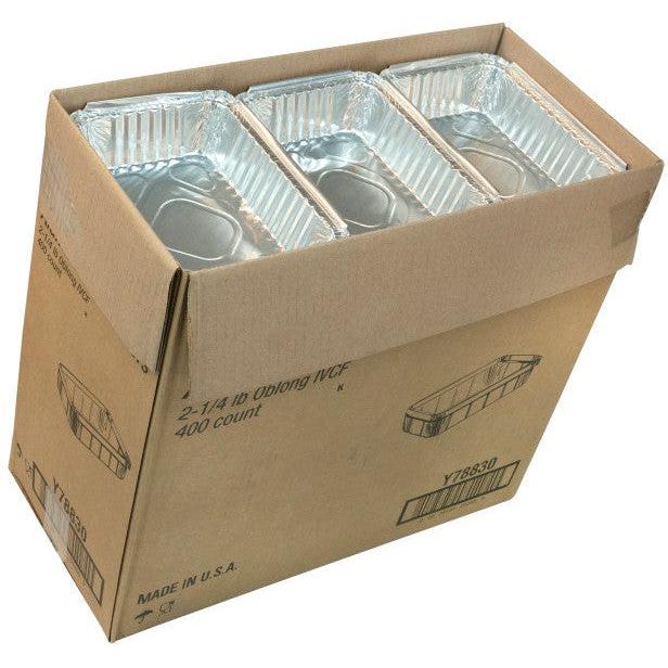 Pactiv Evergreen - 36 Oz Oblong Aluminum Takeout Container, 400/Cs - Y78830
