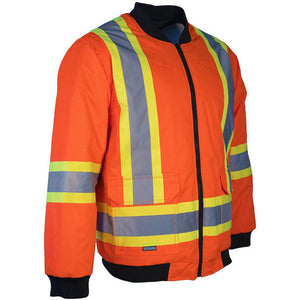 Forcefield - Hi Visibility 4 in 1 Extra Large Orange Winter Hooded Parka/Jacket - 024-EN705ROR-X