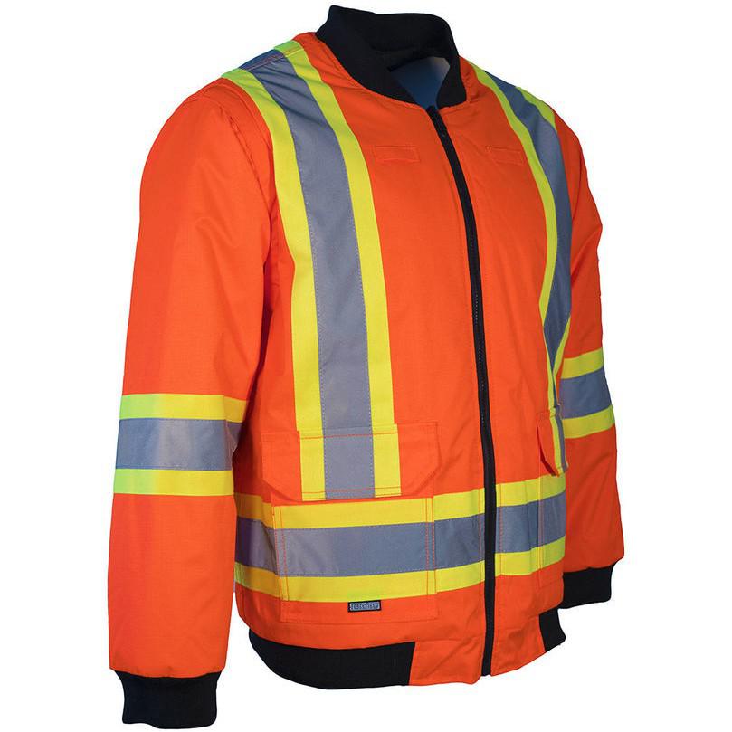 Forcefield - Hi Visibility 4 in 1 Extra Large Orange Winter Hooded Parka/Jacket - 024-EN705ROR-X