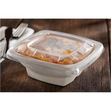 Sabert - Clear PP Lid for 24, 28, 32 oz. Square Pulp Bowls, 300/cs - 51932F300