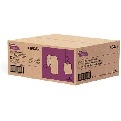 Cascades Tissue Group - 350 Feet Select Kraft Roll Hand Towels, 12rl/cs - H035
