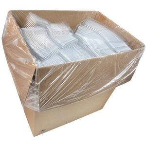 Pactiv Evergreen - 6 x 6 x 1.875" General Hinged Bakery Container with Button - TV0200NP