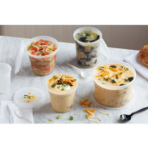 Pactiv Evergreen - DELItainer 24 oz. Clear, PP Container and PE Lid, 240/cs - YL2524
