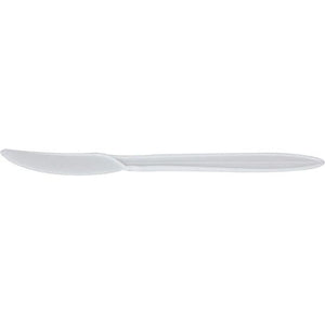 RiteWare - White Medium Polypropylene Knives Weight Cutlery, 1000/Cs- C2102