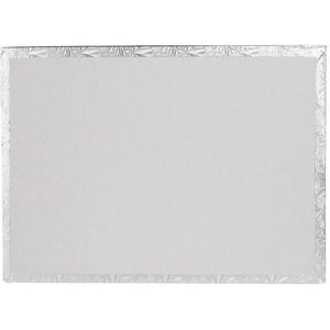 Enjay Converters - 13 x 17.5", 1/2 Slab Silver Cake Board, 12 Per Case - 121317S12