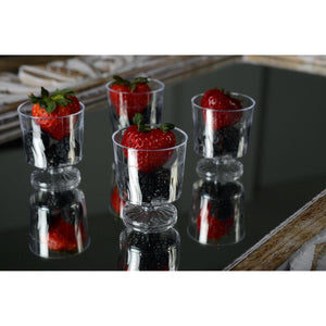 Fineline Settings - 2 Oz Clear Plastic Wine Glass, 10x24/cs - 2202-CL