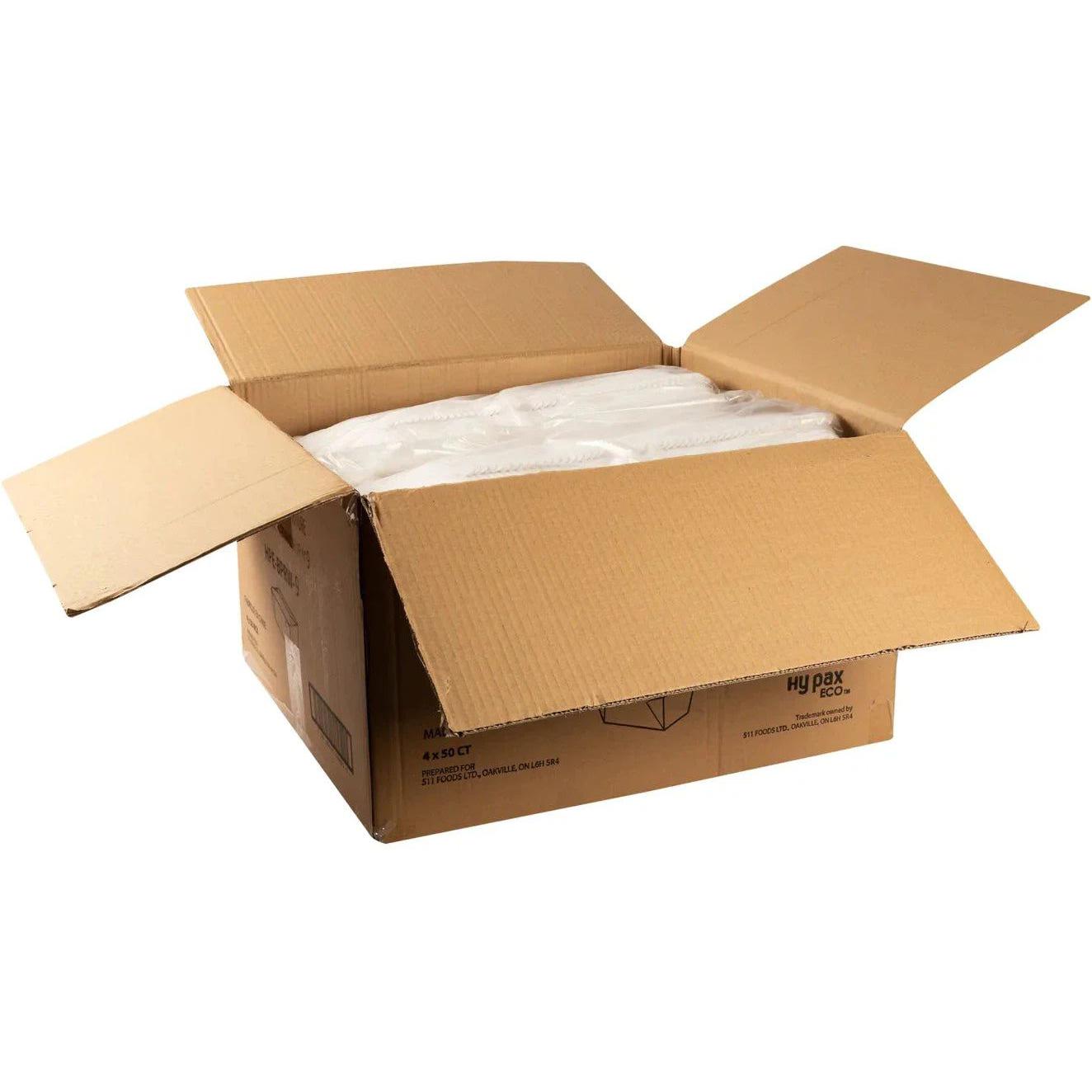 Hy-Pax - White Take Out Container, 50/4Pk - HPE-BPRW-9