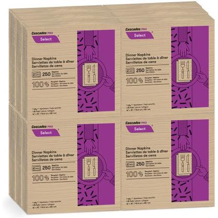 Cascades Tissue Group - 1 Ply Tissue Group Select Dinner Napkins - N055