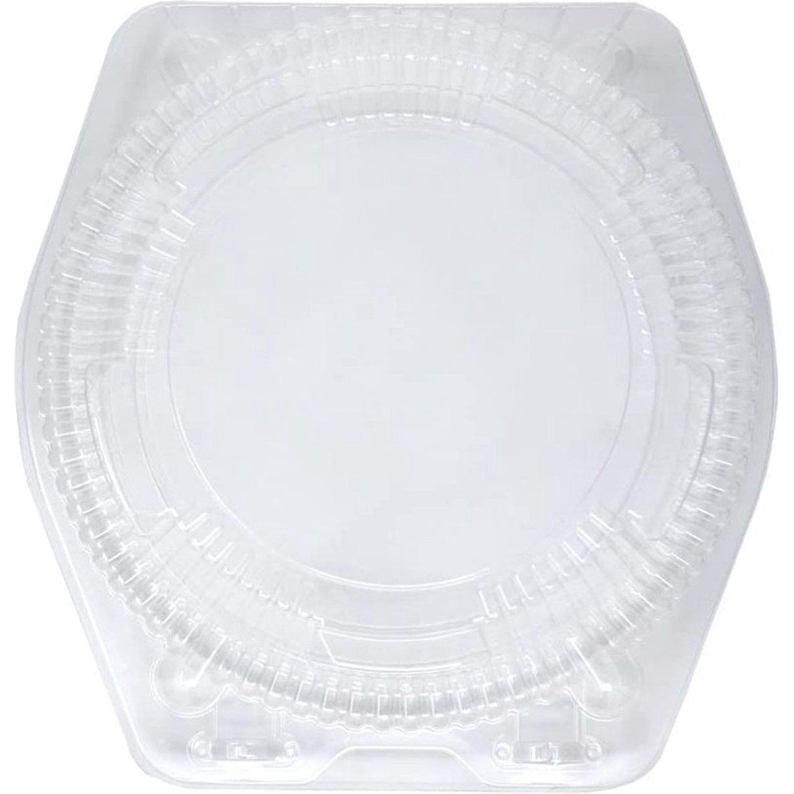 Detroit Forming - 10" Shallow Pie Plastic Hinged Container, 100/Cs - LBH-111