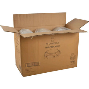 Hy-Pax - PP Dome Lid For 40 Oz Bowl, 50 x 6/Cs - HPE-PBWL40-LD