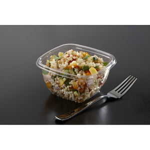 Sabert - 12 Oz Clear Square Plastic Bowl, 500/Cs- 15012B500