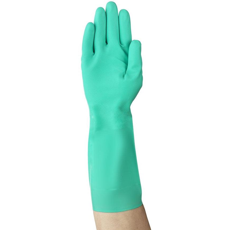 Ansell - Solvex 13" Small Green 15 Mil Nitrile Gloves - 37-175-07