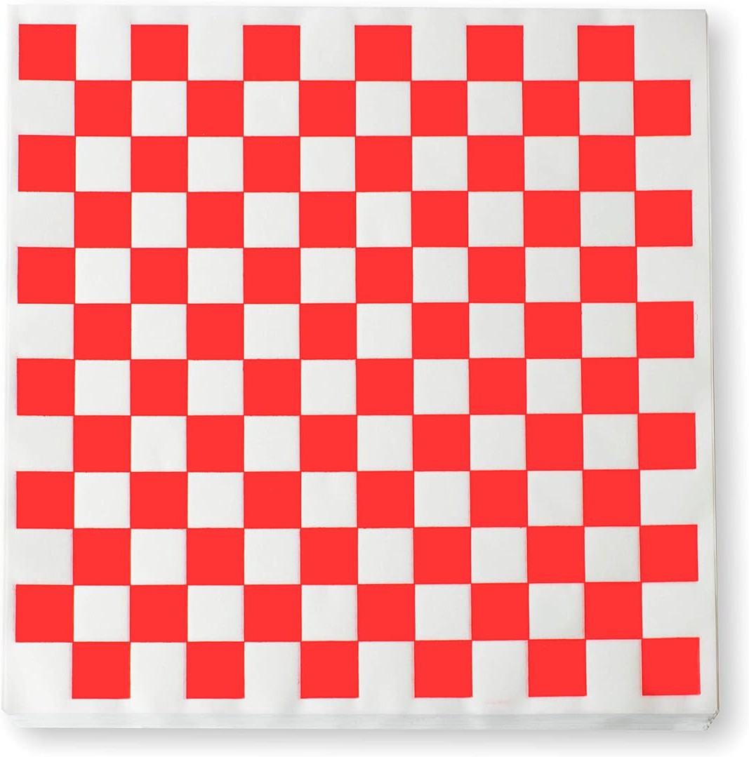 Sanfacon - 12 x 12 Red Grease Resistant Checker Sheets