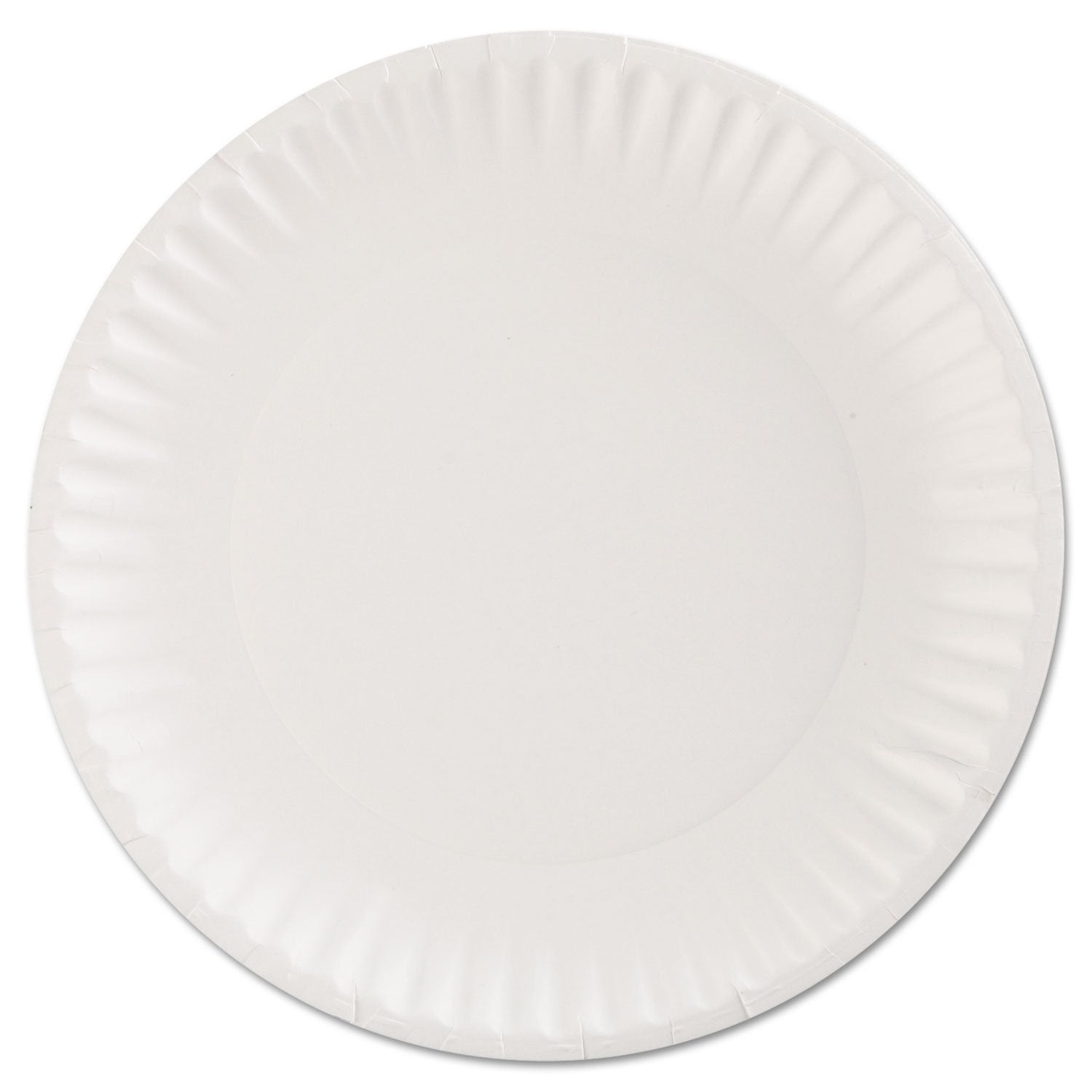 AJM Packaging - 6" White Uncoated Paper Plate, 10X100/cs, 150cs/sk - 430100