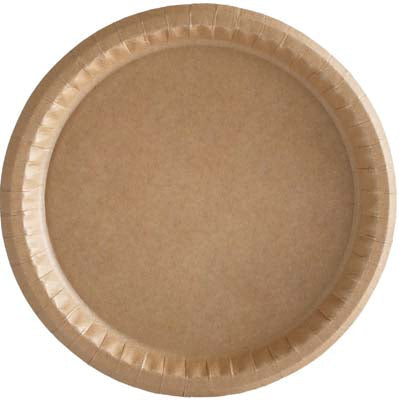 10.25" Kraft Corrugated Plate, 400/Cs - 430300