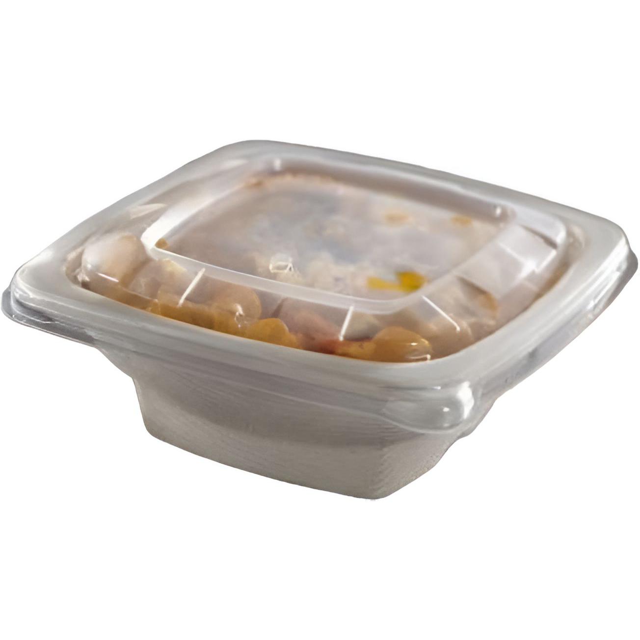 Sabert - Clear Vented Lid fits for 16 oz Square Pulp Bowls, 300/Cs - 51916F300