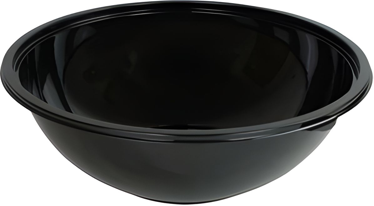 Sabert - 320 Oz Black PET Round Catering Bowls, 25/Cs - 92320
