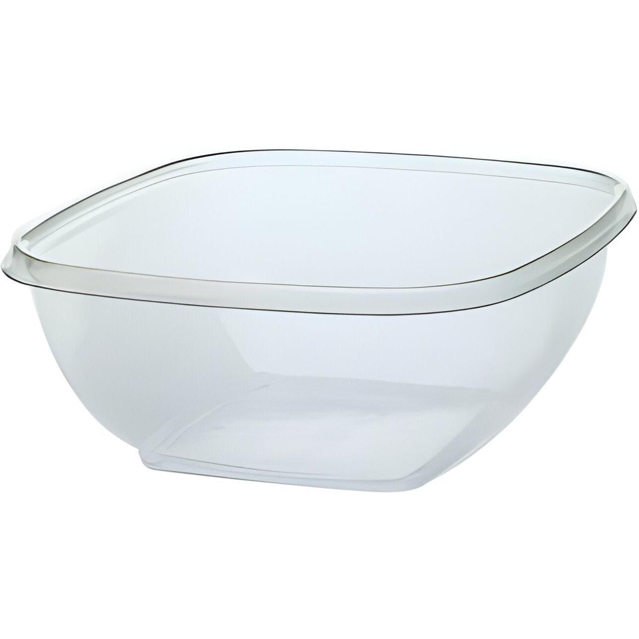 Sabert - 160 Oz Clear Square Catering Bowls, 50/Cs - 14160B50 (Special Order Item)
