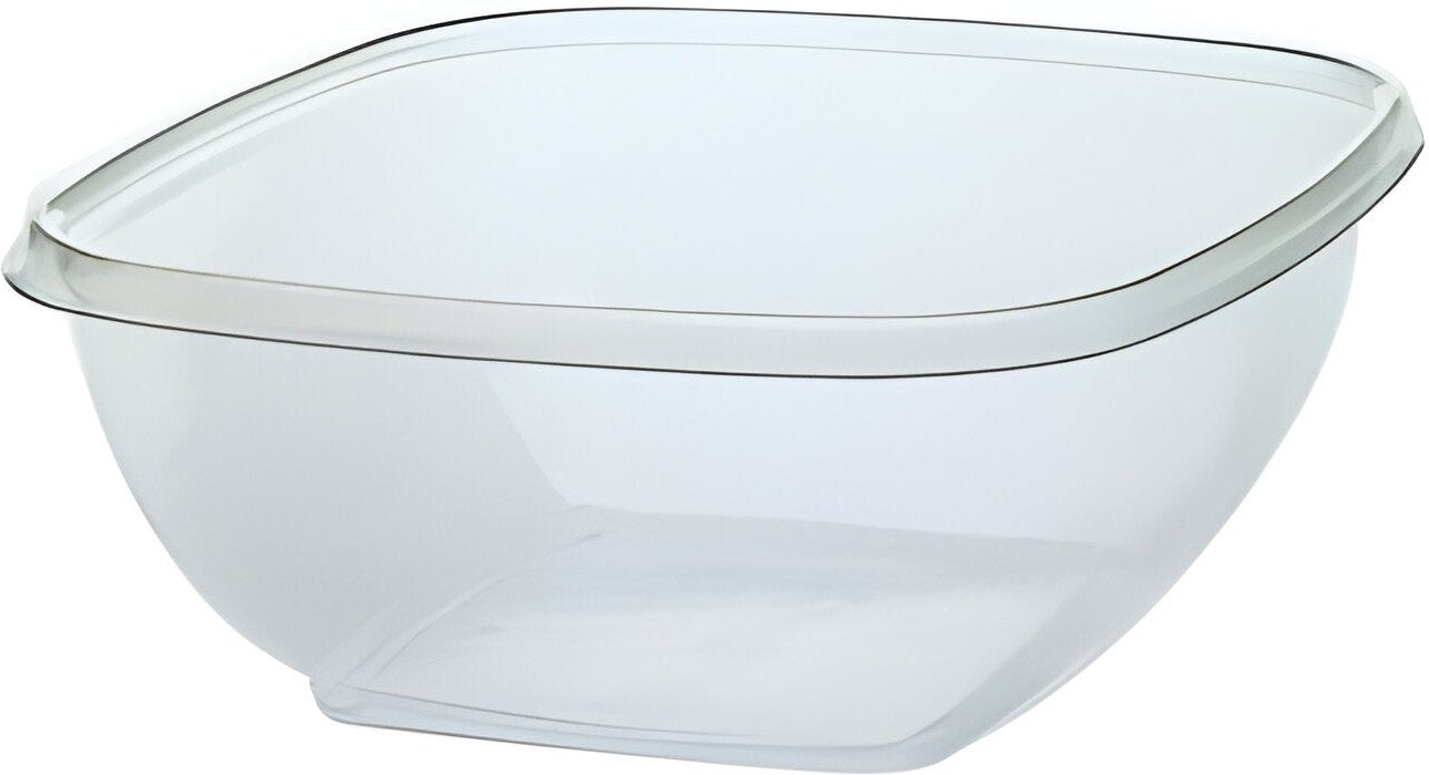 Sabert - 160 Oz Clear Square Catering Bowls, 50/Cs - 14160B50