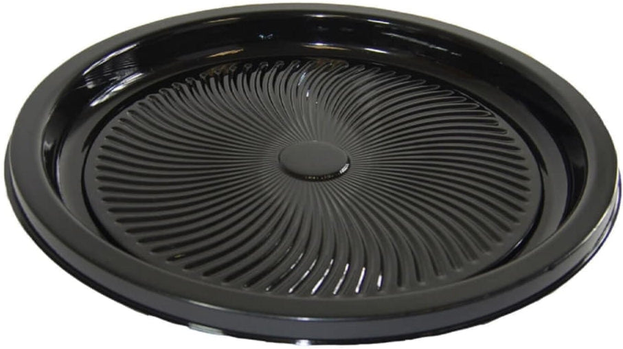 Sabert - 16" Black Flat Round Platter, 36/Pc - 9516