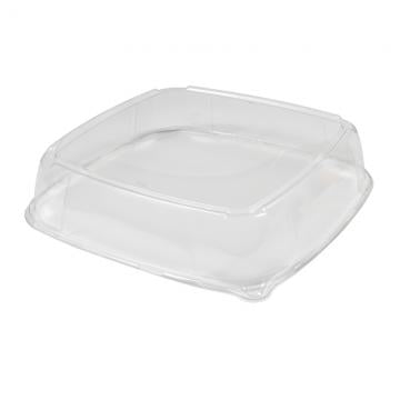 Sabert - Clear Dome Lid for PP 14.1" Mozaïk® Square Platters, 25/Cs - 4453513