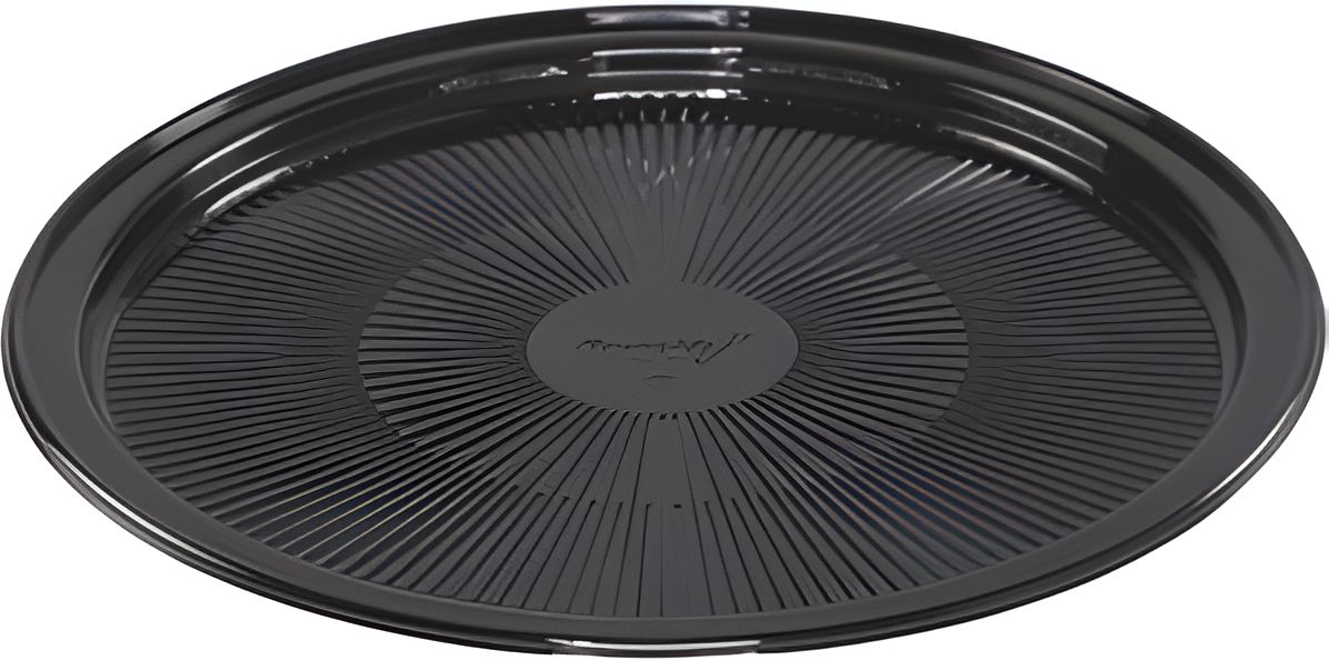 Pactiv Evergreen - 16" Mystique Black Flat Tray, 50/Cs - YTV7104P