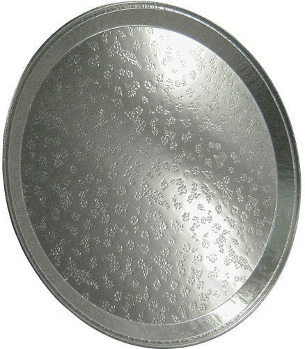 Western Plastics - 16" Foil Round Caterware Serving Tray, 25/Cs - 5516