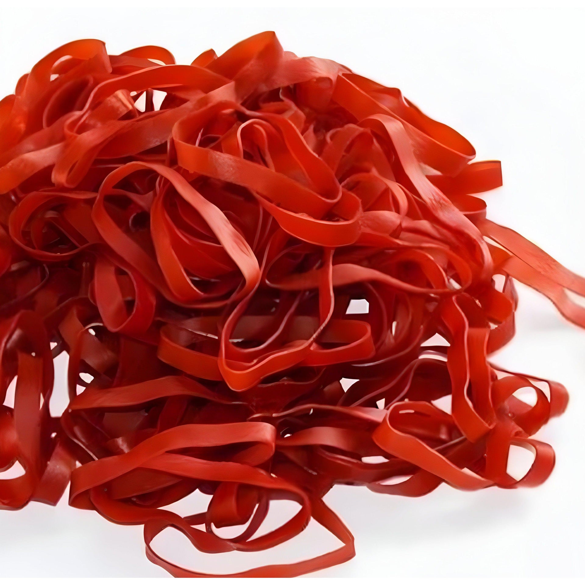 KL Rubber - #12 Red Natural Biodegradable Elastic Rubber Bands, 1lb/Pk - RB12R