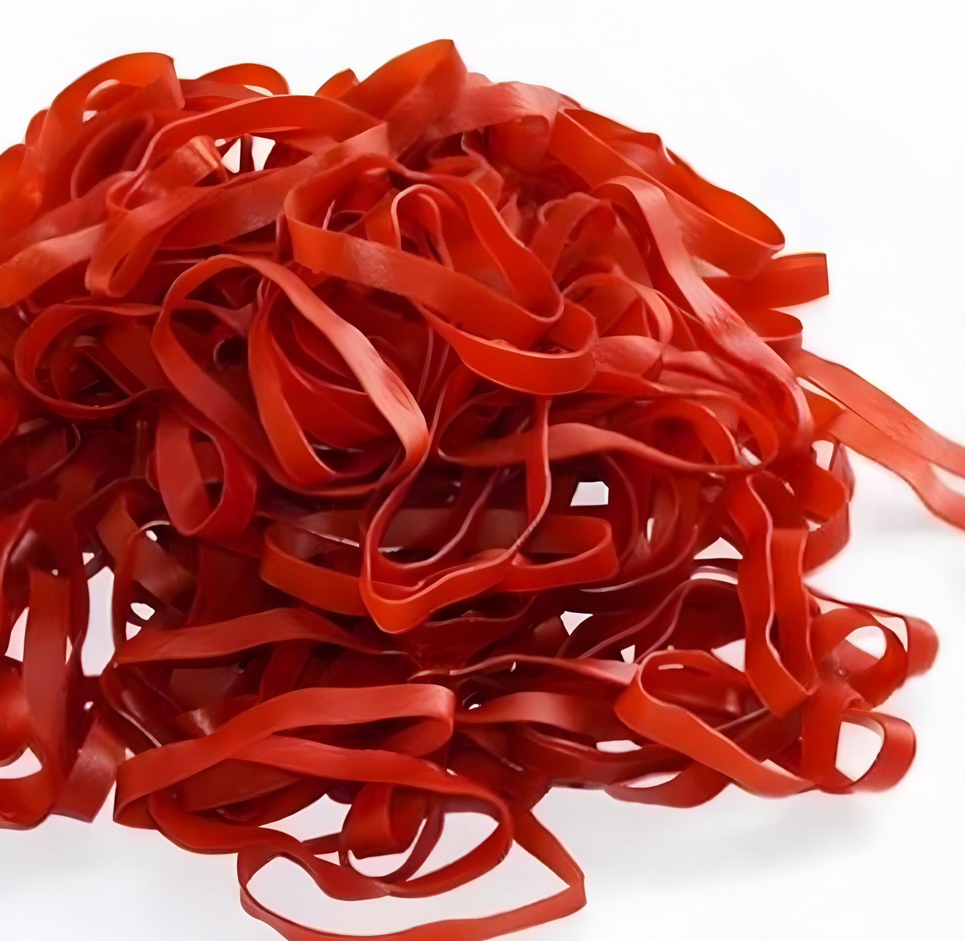 KL Rubber - #12 Red Natural Biodegradable Elastic Rubber Bands, 1lb/Pk  - 465049 -