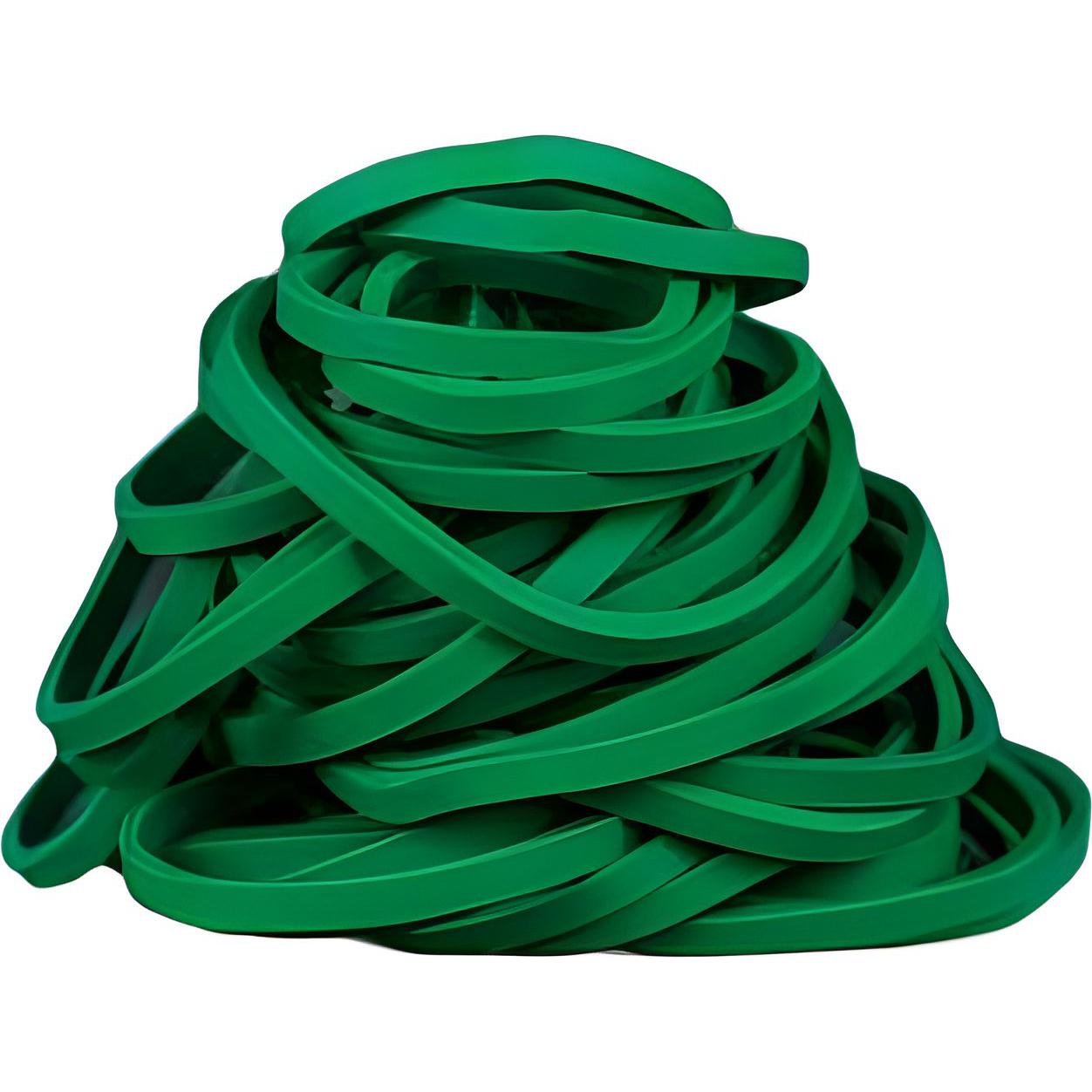 KL Rubber - #32 Green Natural Biodegradable Elastic Rubber Bands, 1lb/