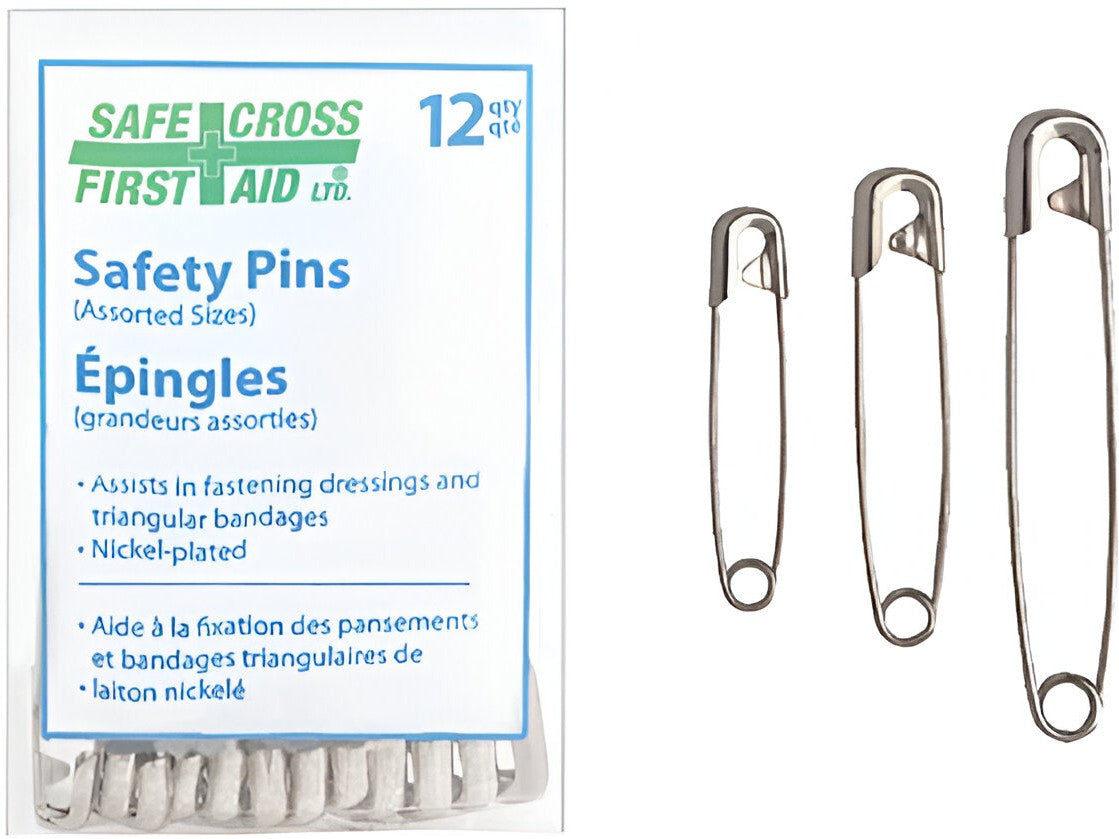 Safecross - Assorted Size Safety Pins - 02026