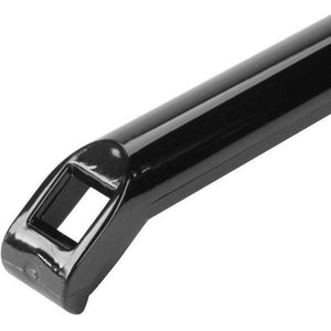 Fineline Settings - Black Disposable Plastic Spatula, 48/cs - 3313-BK