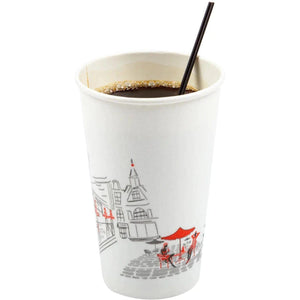 Hy-Stix - 7" Plastic Brown Flat Coffee Stirrer, 850/Box - HSCS-7BR