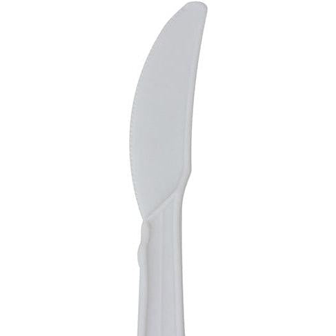 RiteWare - White Medium Polypropylene Knives Weight Cutlery, 1000/Cs- C2102