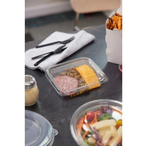 Pactiv Evergreen - 20 oz. Clear, Tamper Evident Recycled Plastic Hinged Deli Container, 234/cs - TEHL7X620