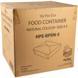 Hy-Pax - Natural Take Out Container, 4/35/Pk - HPE-BPRN-5