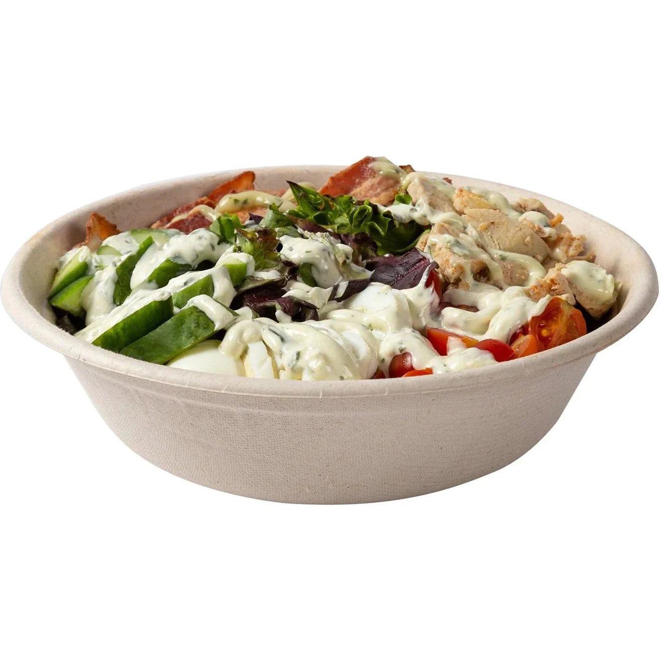 Hy-Pax - 32 Oz Tan Compostable Bowl, 4/75/Pk - TB-32